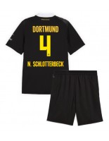 Borussia Dortmund Nico Schlotterbeck #4 Venkovní dres pro děti 2026-27 Krátký Rukáv (+ trenýrky)